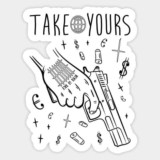 Take Yours Sticker by Hoyda